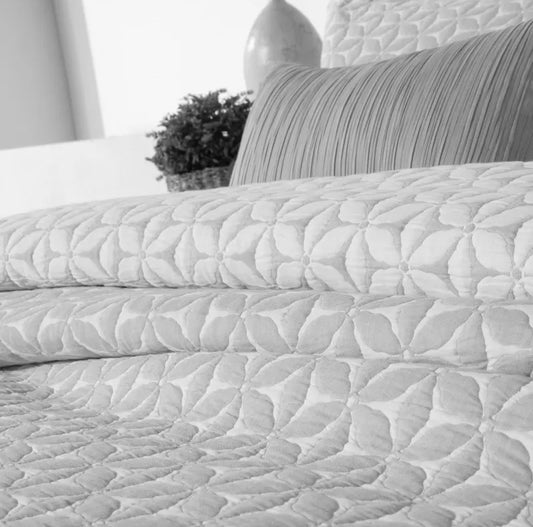 Couvre-Lit Jacquard MALTES Gris