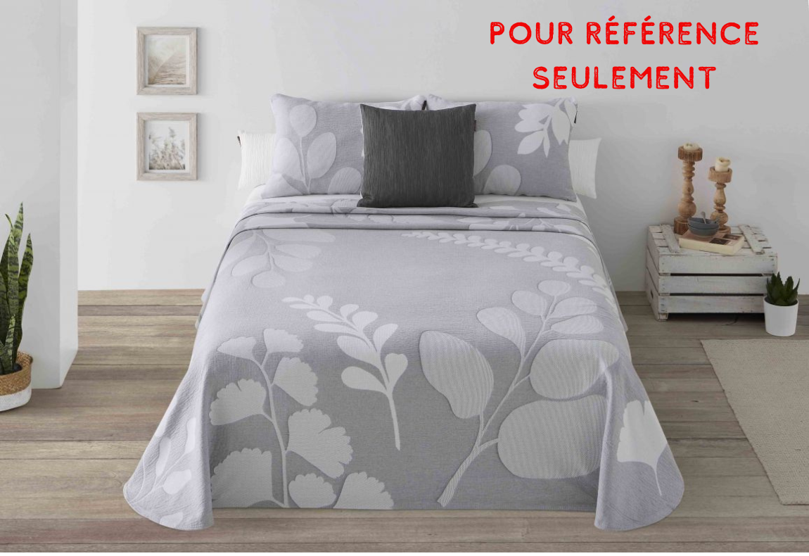 Parure de lit Jacquard en Coton HELECHO Beige