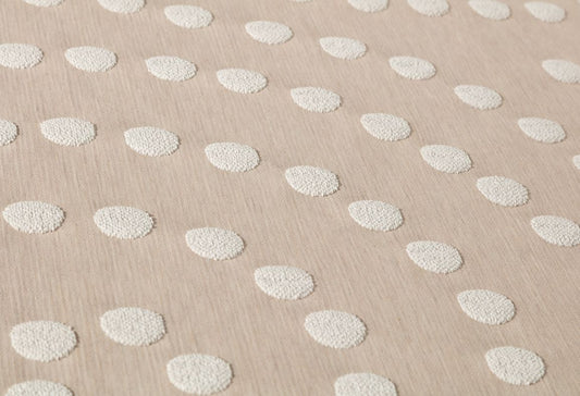 Parure de lit Jacquard ONDAS POINT Beige