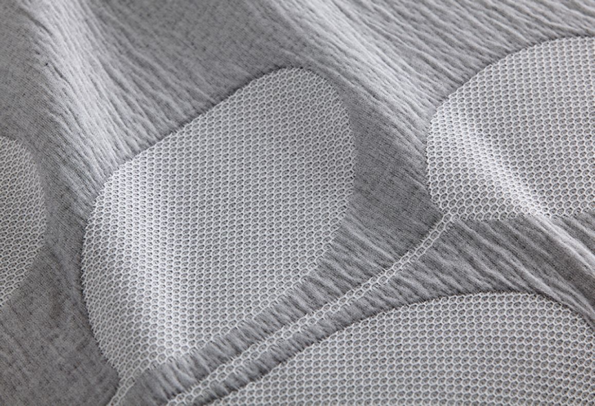 Parure de lit Jacquard en Coton HELECHO Gris
