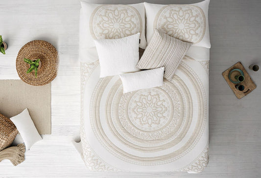 Ensemble Complet Jacquard HOOP CHIC Beige