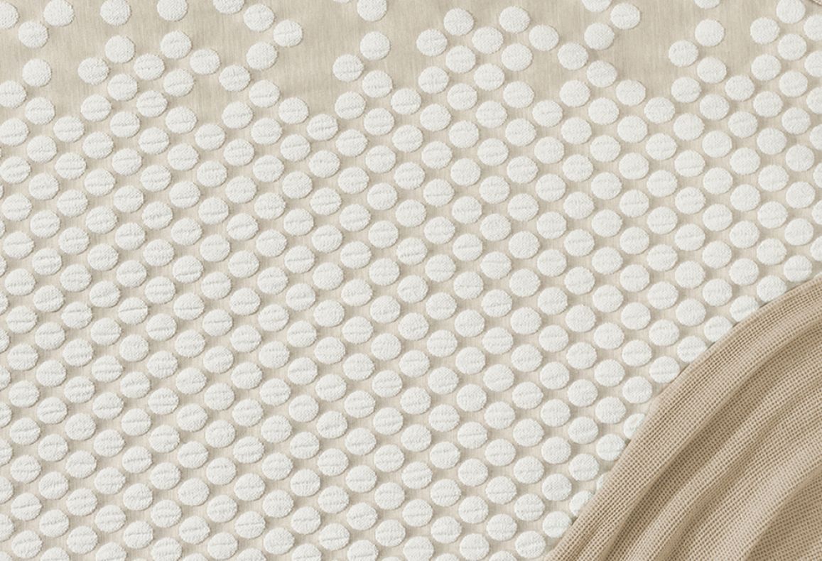 Parure de lit Jacquard POINT Beige
