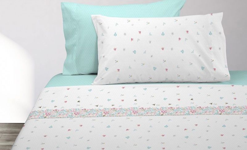 Parure de draps Imprimés BEE HAPPY Bleu