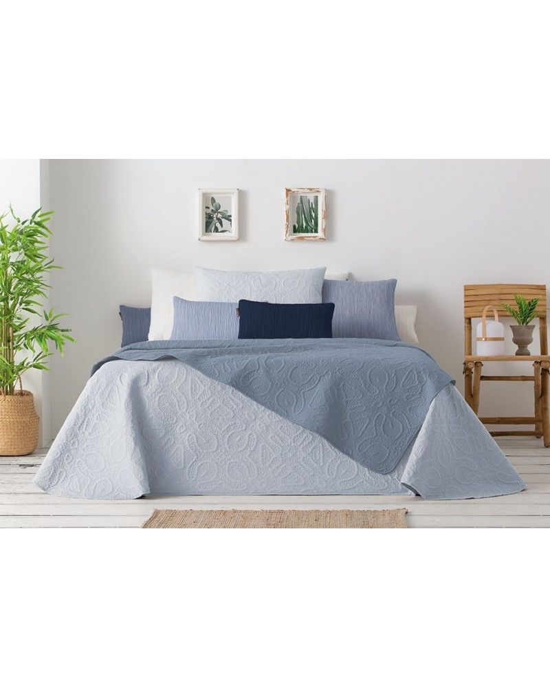 Ensemble Complet Réversible SUMMER SOFT Bleu