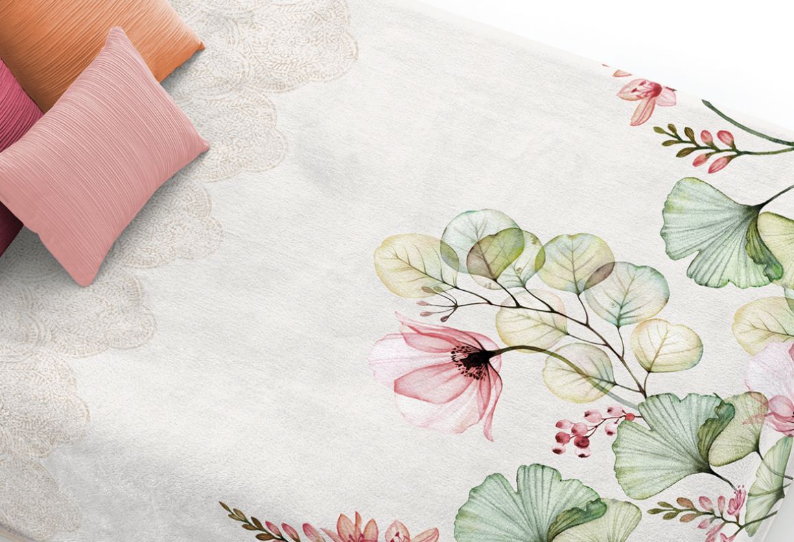 Couverture Veloutée FLORES IN LOVE