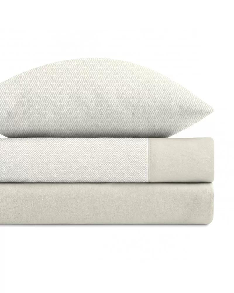 Parure De Draps Hiver En Flanelle De Coton Losange