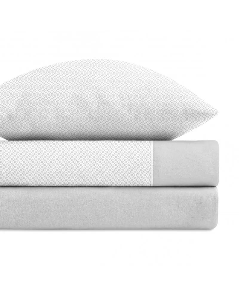 Parure De Draps Hiver En Flanelle De Coton Zigzag