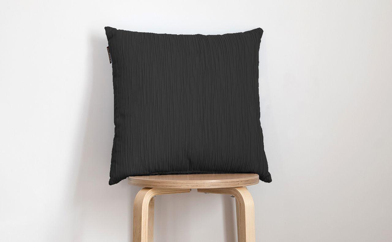 Coussin Jacquard Gaufré NOIR