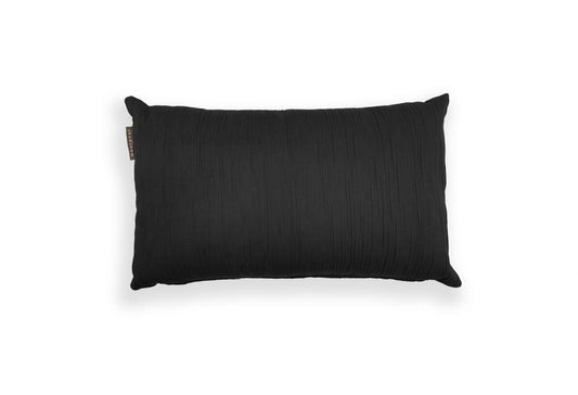 Coussin Jacquard Gaufré NOIR
