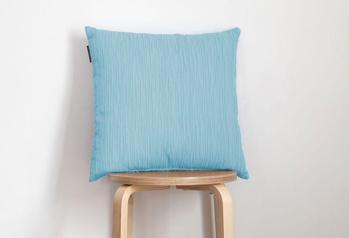 Coussin Jacquard Gaufré TURQUOISE