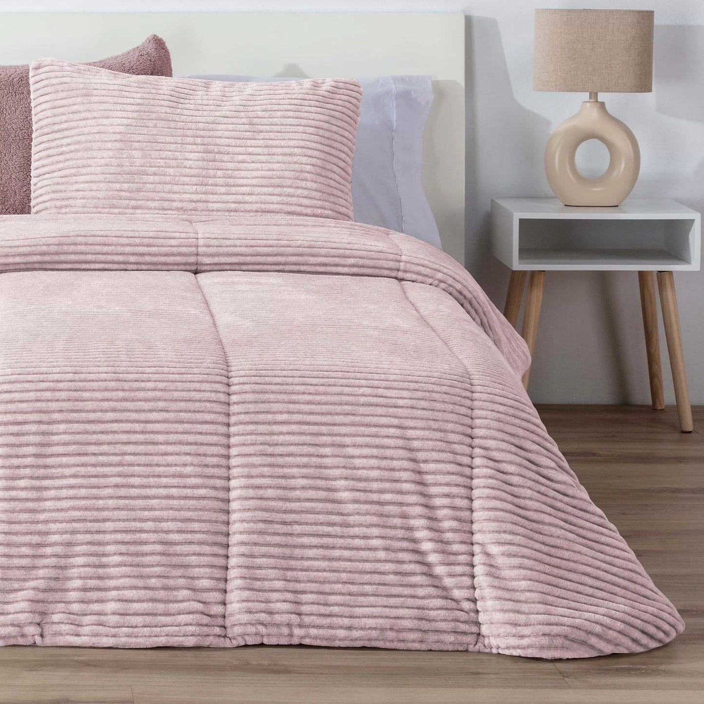 Couette Comforter à Rayures LINES MELANGE Rose