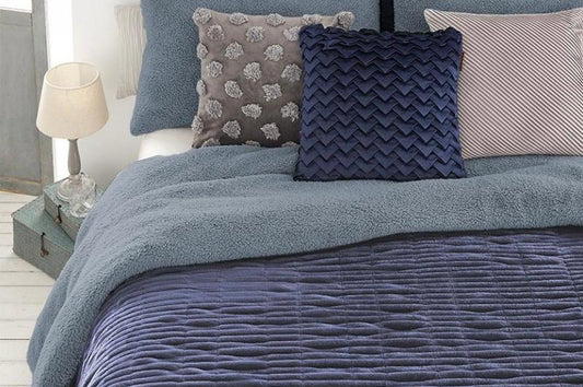 Couette Comforter Ondulée MOSAIC BLEU