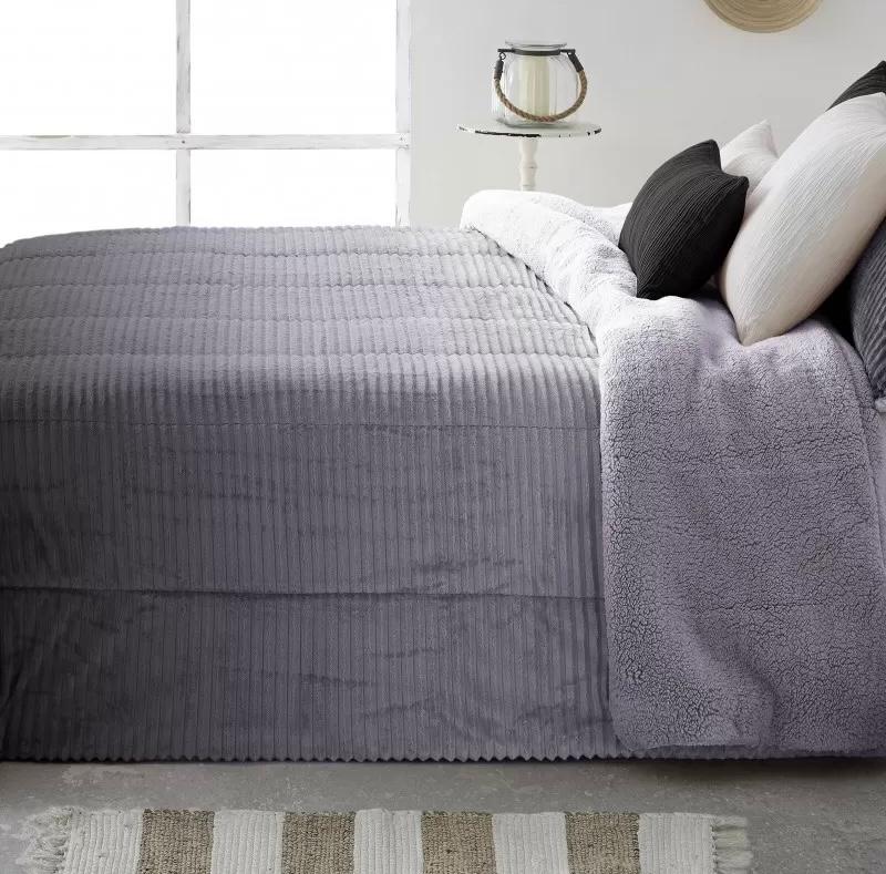 Couette Comforter LINES dégradée avec envers Sherpa