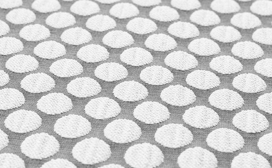 Parure de lit Jacquard POINT Gris
