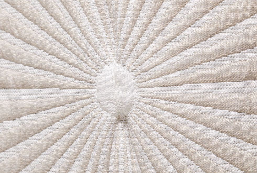Parure de lit Jacquard HEXAGON Beige Et Blanc