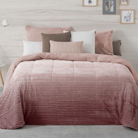 Couette Comforter LINES dégradée avec envers Sherpa