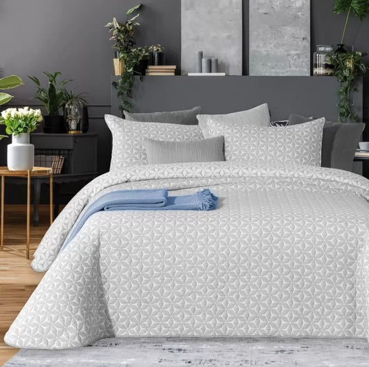 Couvre-Lit Jacquard MALTES Gris