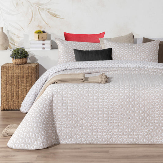 Couvre-Lit Jacquard MALTES Beige