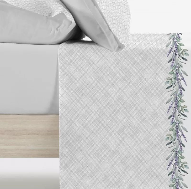 Parure De Draps Imprimés LILAC Gris