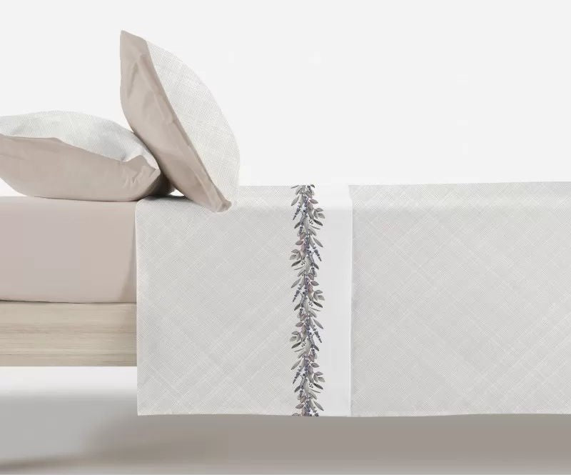 Parure De Draps Imprimés LILAC Beige