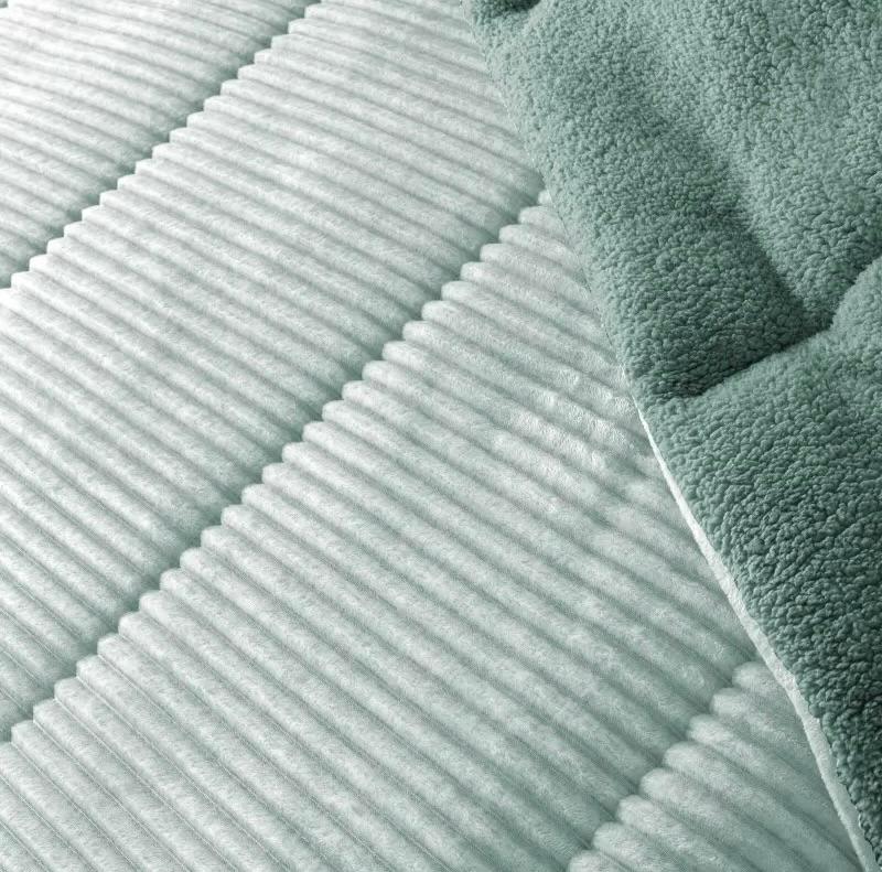 Couette Comforter à Rayures LINES MELANGE Turquoise