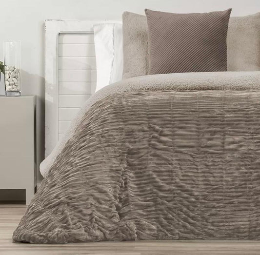 Couette Comforter Ondulée MOSAIC SPECIAL CAMEL